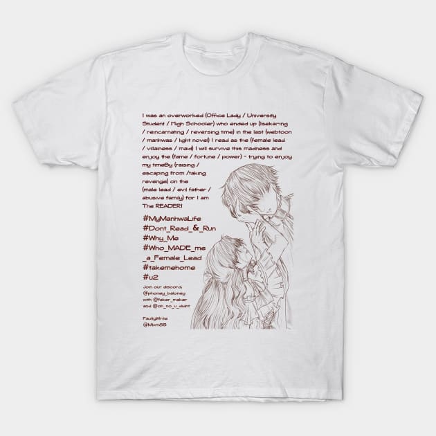 Manhwa Isekai Romance Novel Cover - Custom Title T-Shirt by Summer_Childe